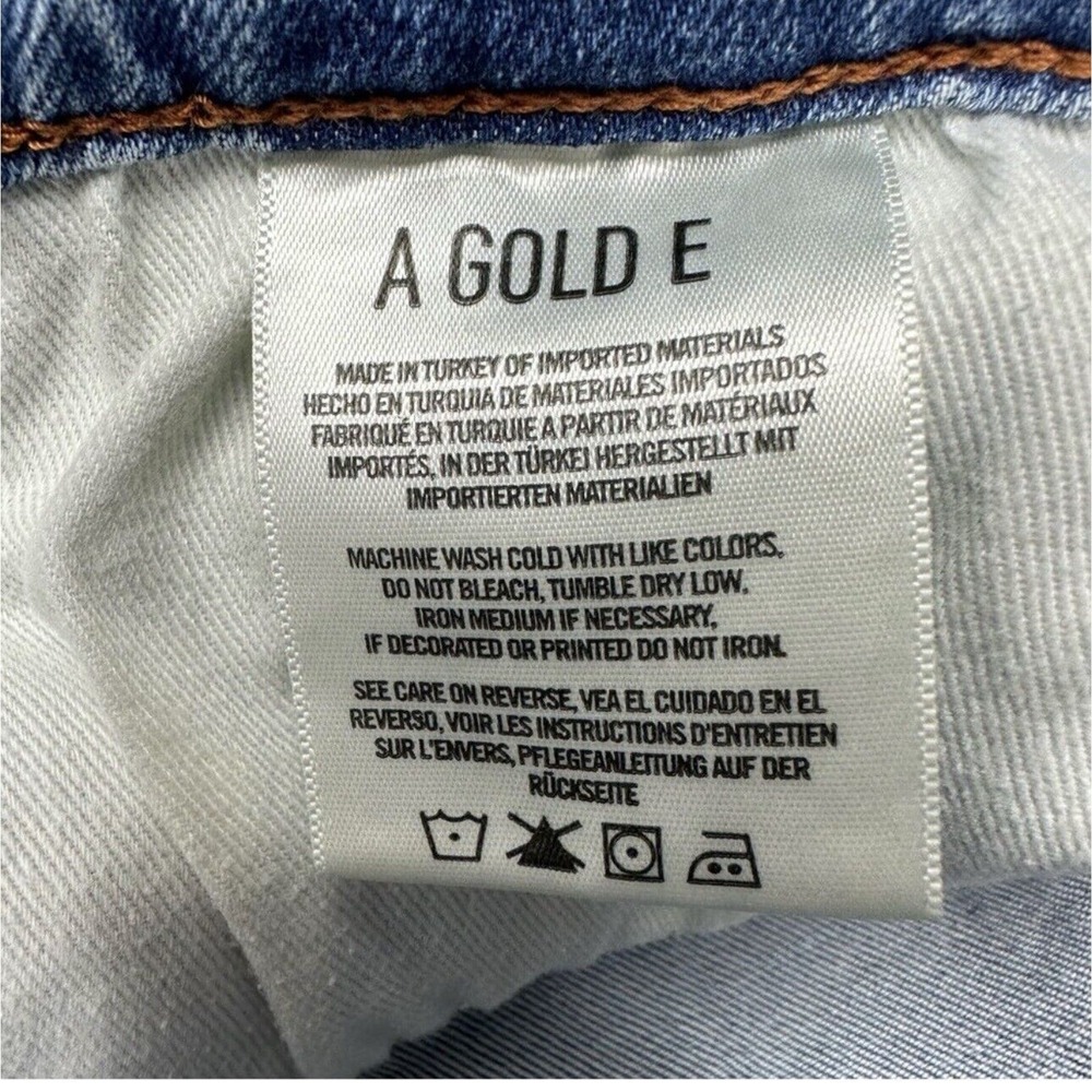 Agolde Sophie High Rise Skinny Crop Jeans Size 28 In Breakout Distressed - Picture 14 of 15